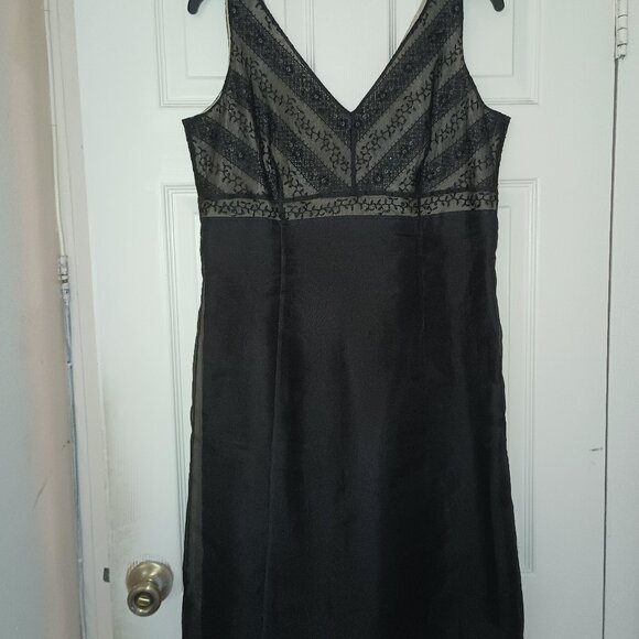 Ann Taylor Dresses & Skirts - Ann Taylor Embroidered Beaded Silk Dress Size 12
